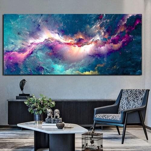 Full Drill Round 5D DIY Diamond Painting Purple White Light Cloud Abstract Diamond Embroidery Cross Stitch Mosaic Large Size New