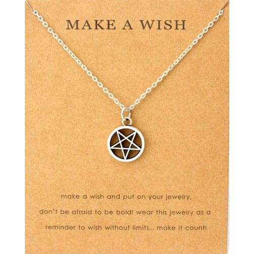 Pineapple Heart Pinecone Acron Wishbone Angel Wing Butterfly Monkey Elephant Key Moon Stars Cat Supernatural Necklaces for Women