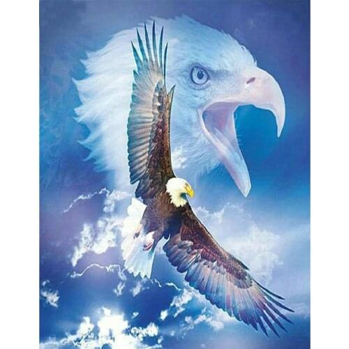 ARMYQZ5D DIY Diamond embroidery Animal eagle Full Square/ Round Diamond Painting Cross stitch landscape crystal Wall Painting gi