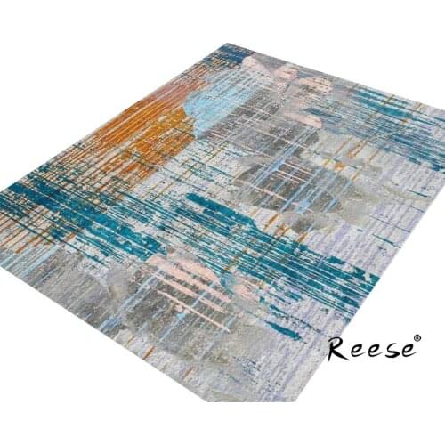Reese Printed Arts Rugs Irregular Abstract Pattern Decoration Carpets In Living Room Unfading No Ball Washable Anti Slip Bottom