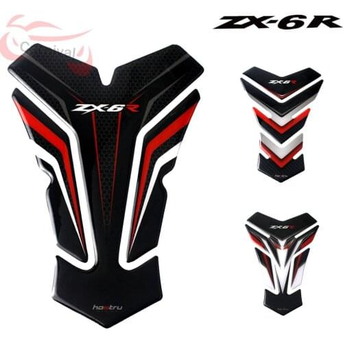 For Kawasaki ZX6R ZX-6R 636 3D Resin Tank Pad Protector For Motorcycle Decal Sticker