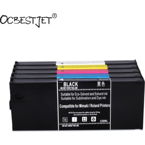 ECO-UV Ink Cartridge Full With 220ML UV Ink For Roland LEF-300 LEF-20 LEF-12 LEJ-640 LEC-540 LEC-330 (7 Colors Are Available)