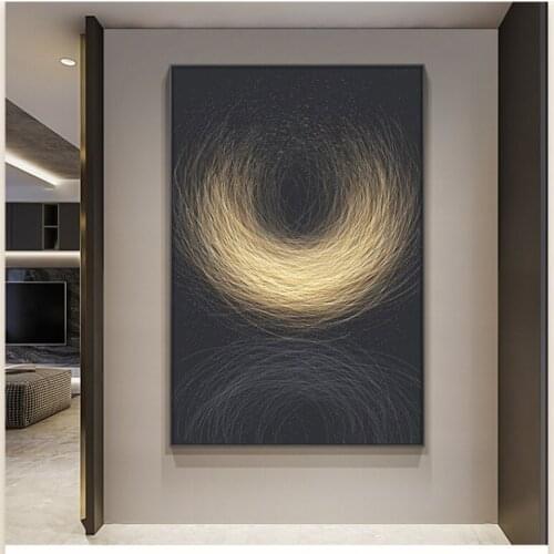 GY Abstract Hallway Decorative Painting Modern Artistic Living Room Background Wall Painting Nordic Style Studio Showroom Mural