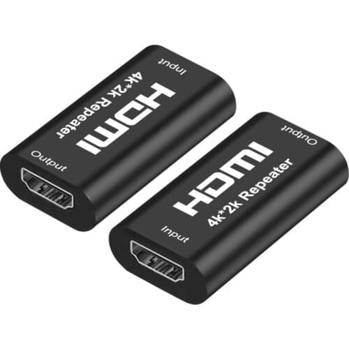 HD to HD Connector HDMI-compatible Extender HDMI-compatible Female to Female Repeater up to 40m Signal Booster Active 1080p
