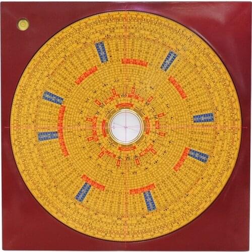 Compass Feng Shui Plate High-precision Professional Pure Copper Comprehensive Ternary Three-in-one Use for Exploration Feng Shui