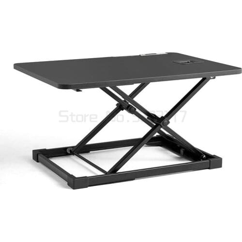 Computer desk lifting table office small desk movable folding standing vertical workbench