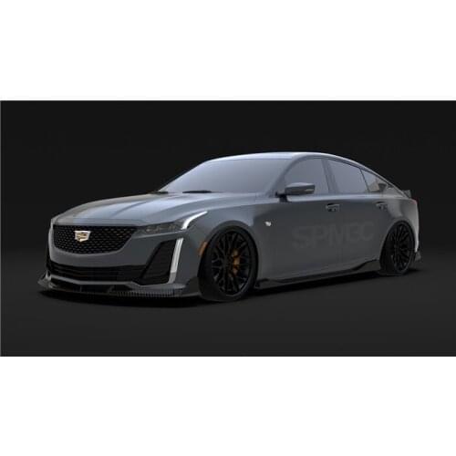 Suit For Ct5 Cadillac Modified Carbon Fiber Front Side Skirt and Rear Lip Pressure Tail Small Surrounding