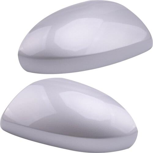 1Pair Silver ABS Car Door Wing Mirror Cover Cap Shell Fit for Mazda 2 3 6