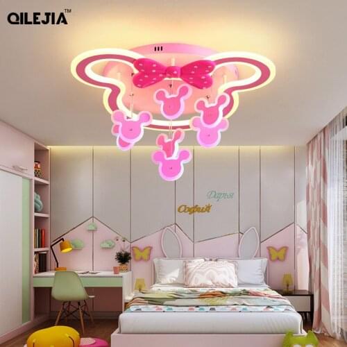 Modern LED Ceiling Lights Boys Girls Study Room Bedroom Lamp Lighting New Indoor Fixture With Remote Control Lamparas De Techo