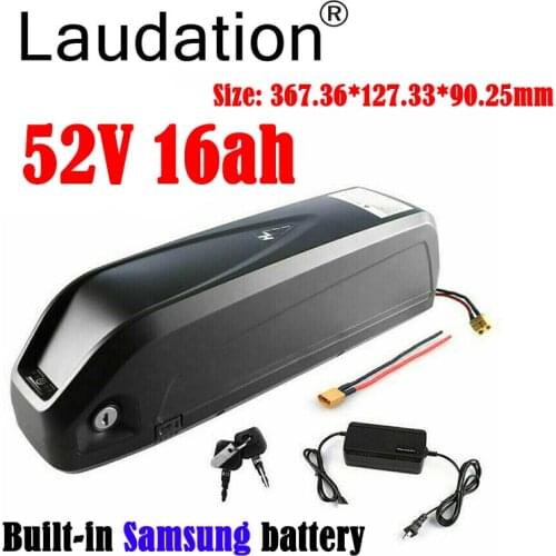 Laudation EBike Battery 36V 20Ah 52V 12Ah 60V 16Ah Built-in Qriginal Samsung Battery For Bafang TSDZ2 Voilamart 750W Motor