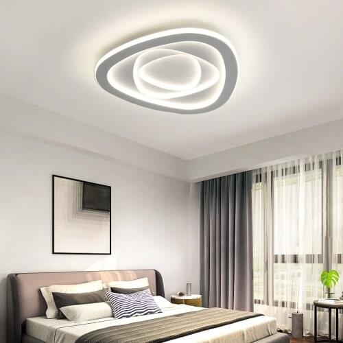 New Hardware Silicone Triangle circle oval LED Ceiling light Living room bedroom study hallway Ceiling lamp fixture lighting