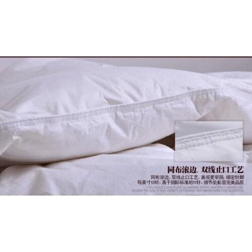 Duvet filled White Goose feather & down 46 oz tog value 10.5 for winter 350 gsm USA Twin size 173*218cm wholesale