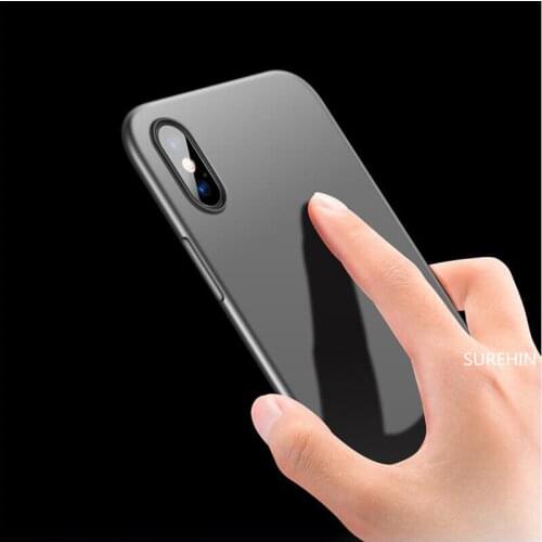SUREHIN case for apple iPhone 6S plus 6 8 7 plus XS MAX XR cover silicone case clear transparent TPU soft full protect slim case