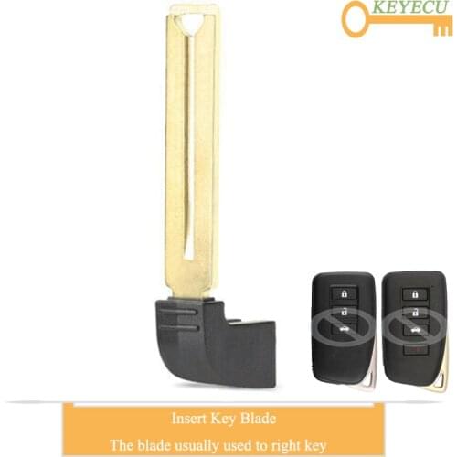 KEYECU Replacement Smart Car Key Uncut Insert Emergency Blade Fob for Lexus ES250 ES300H ES350H GS350 GS450h IS250 IS350 RC350