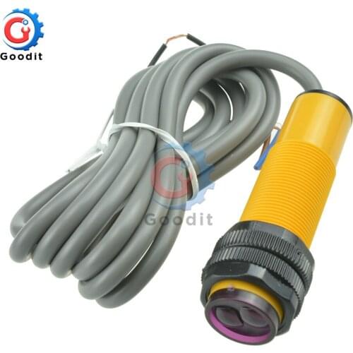 Smart Car Robot E18-D50NK Infrared Obstacle Avoidance Photoelectric Sensor Proximity Switch 3-80cm Detection Range Adjustable