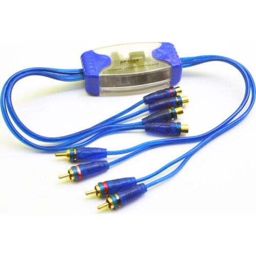 Universal Noise Sound Eliminator 4 Channel RCA Ground Loop Isolator Noise Filters For Car Audio