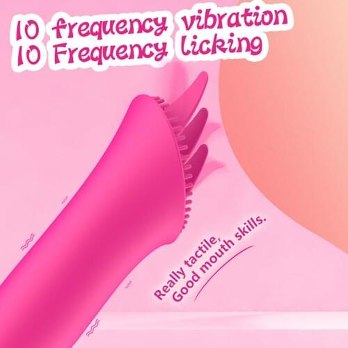 Tongue Licking Vibrator Masturbation 10 frequency vibration USB Charging Clitoral Stimulation Orgasm Tease Sex Toys for Women
