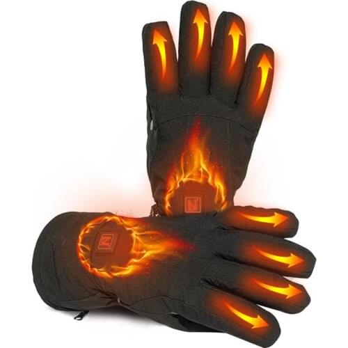 Heated Gloves Waterproof Nonslip 7.4V Electric Gloves with 3 Temperature Settings for Men Women Outdoor Skiing Snowboard Cycling