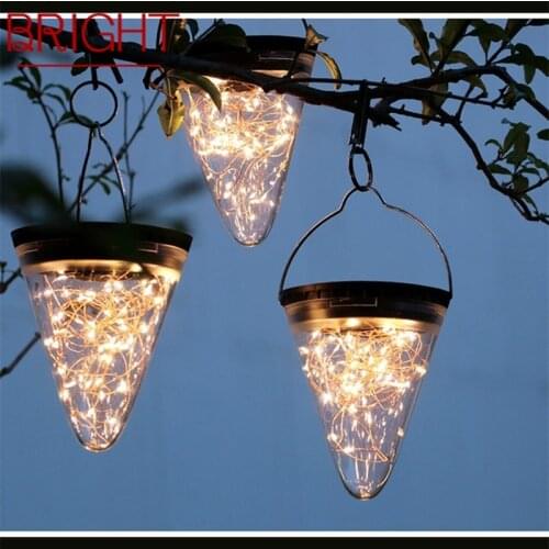 BRIGHT Solar Landscape Lights Outdoor LED Modern Waterproof Garden Ground Conic Lamp for Decoration