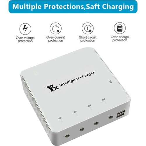 For DJI Mavic Air 2 Drone Intelligent Flight Battery Multi Charging Hub Quick Charger USB Connect Port Adapter Drone Accessories