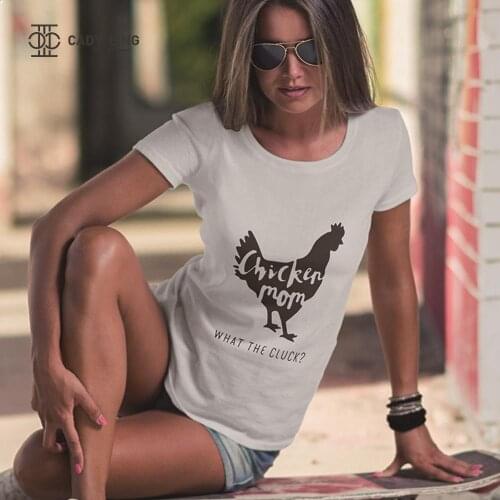 Mama Hen T-Shirt Chicken Mom tshirt Womens Casual tops Mama Crazy Chicken Lady Mother Clucker T Shirt
