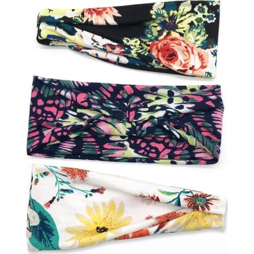 3 Pcs Cotton Headband for Women Yoga Hair Accessories Girls Fashion Headwear Cute Woman Sport Hair Bands 2020 VERVAE