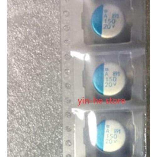 20PCS APXA200ARA151MJC0G 20V150UF 10*12 Black King Kong PXA SMD Solid Capacitor APXA200ARA151MJC0G 150UF 20V