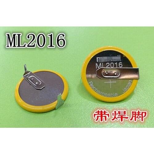 10PCS ML2016 2016 3V Remote control Rechargeable lithium battery Li-ion batteries