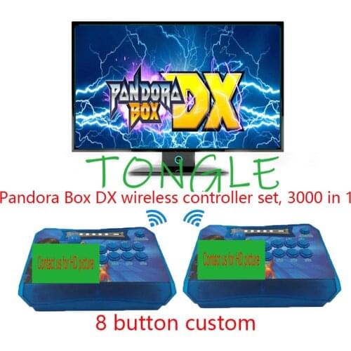 2020 Pandora Box DX 8 button custom 3000 in 1 2 Players have 3P 4P game Save game progress High score record 3D tekken