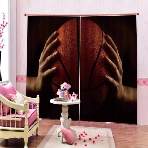 Ball 3D Window Curtain Dinosaur print Luxury Blackout For Living Room Blackout curtain
