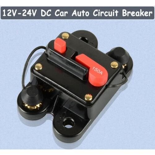 40A 50A 60A 80A 100A 150A 200A 250A 300A AMP 12-24V DC Circuit Breaker Car Auto Fuse Reset optional Car Audio Inline