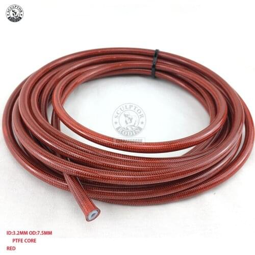 Free shipping AN3 Motorcycle braided Stainless Steel nylon BRAKE LINE HOSE FLUID HYDRAULIC Precise hose Gas Oil Fuel Line Hose