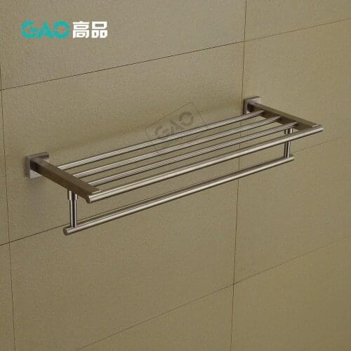 Free Shipping Towel Bar,Towel Holder,SUS 304 Made,Nickel Brush, Bathroom Accessories,Towel Rack, 60CM Length, Wholesale