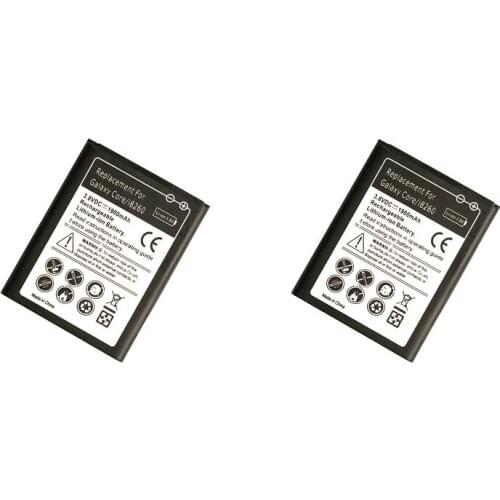 Ciszean 2pcs/lot 1900mAh B150AE / B150AC Replacement Battery For Samsung Galaxy Core i8260 G3508 G3509 G3502/U i8268 i829 i8262