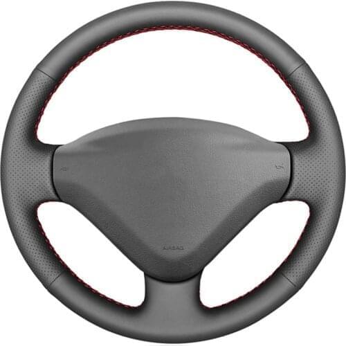 Customized Car Steering Wheel Cover For Peugeot 207 2006-2014 Fiat Scudo 2010-2016 Expert 2008-2016 Partner Steering Wheel Wrap