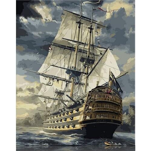 Sailing Boat Painting,5d diamond painting On Canvas DIY Handwork No Frame diamond embroidery home decor,full square drill Mosaic