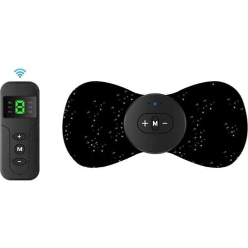 Remote Control Electric Cervical Mini Massage Patch Vibration Muscle Relaxation Shoulder Neck Massager Physiotherapy Instrument