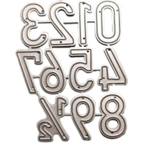 Number Metal Cutting Die Stencil DIY Scrapbooking Album Paper Card Template Mold