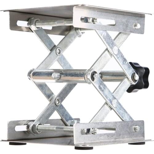 Stainless Steel Lift Lifting Lab Platform Stand Lifter For Router Bench Table Woodworking Easy To Use Stable Lifting Position
