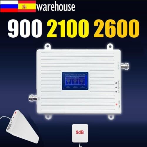 2021 FREE return HWATEL Original 2600 2100 900 Free Retun Cellular Amplifier Signal booster triband repeater gsm 2g 3g 4g