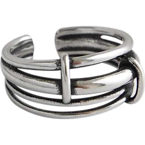 Luxury Brand Multi-layer Chains Rings For Women Wedding Statement Jewelry Valentines Gifts Lover Finger Ring aneis bague femme