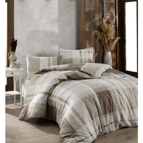 Crystal By Crown 100% Cotton Bedding Set, Home Textile Bedding Set, Bedspread, Duvet Cover Flat Sheet Pillow Case Turkey Atlas