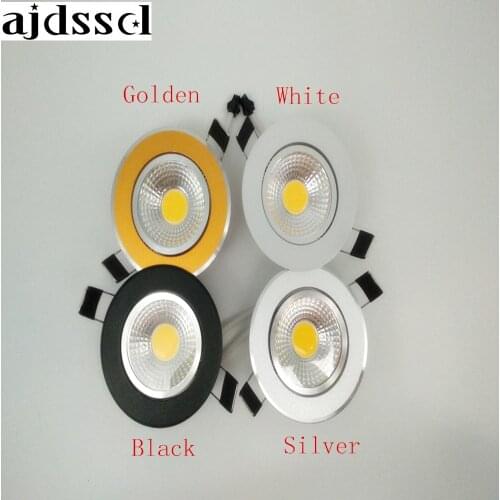 LED Round Downlight Dimmable Led downlight COB Ceiling Spot Light 3w 5w 7w 9w 12w LED ceiling recessed Light Indoor Lighting
