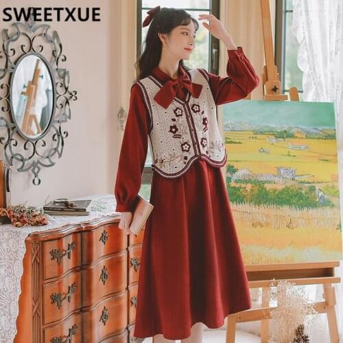 Модные вязаные платья SWEETXUE China At AliExpress
