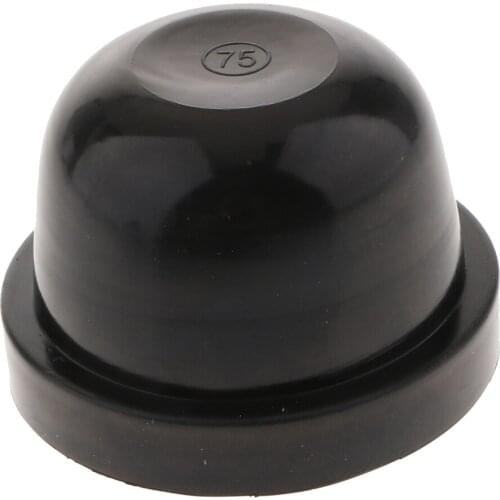 Universal 75X55mm Headlight Dust Cover Cap Waterproof For LED HID Bulbs Kit