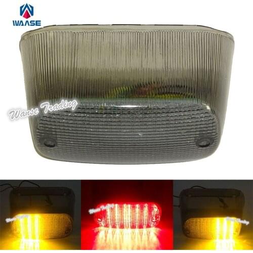 Waase For Suzuki Intruder 1500 LC1500 VL1500 1998 1999 2000-2004 E-Mark Rear Tail Light Brake Turn Signals Integrated LED Light
