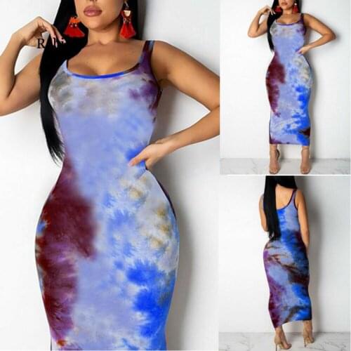 Women Graffiti Slim Fit Dress Ladies Girls Boho Long Maxi Dresses Evening Party Beach Bodycon Dresses Sundress