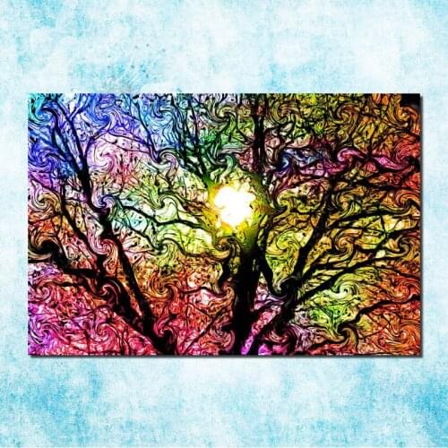 Alex Grey Psychedelic Trippy Art Silk Canvas Poster Print 13x20 32x48 Inch Abstract Wall Picture For Living Room Decor -012