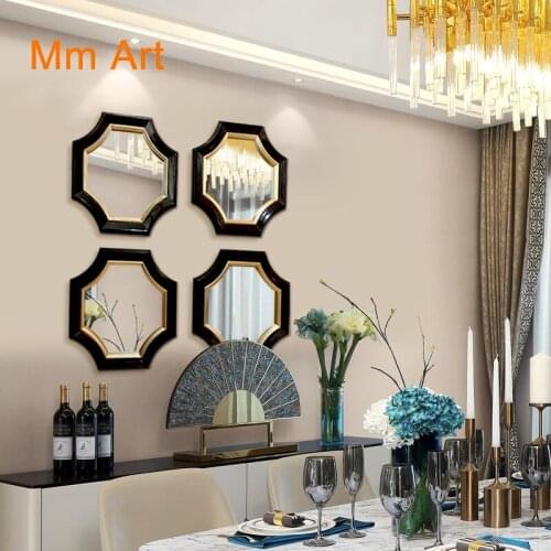 American Living Room Wall Hanging Hanging Combination Fireplace Hall Background Wall Hanging Mirror Hallway Bathroom Mirror