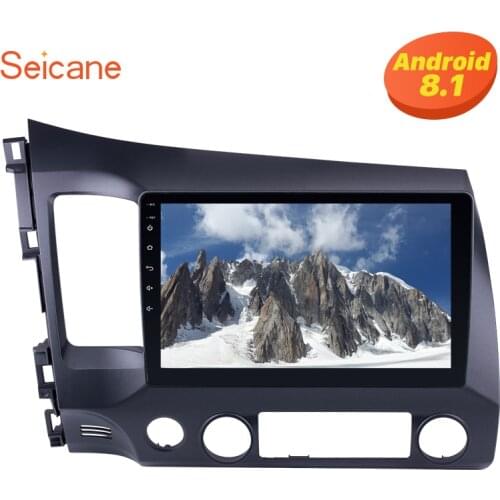 Seicane 2Din Android 9.0 10.1 inch Car Radio Audio GPS Touchscreen Multimedia Player Wifi Head Unit For 2006-2011 Honda Civic